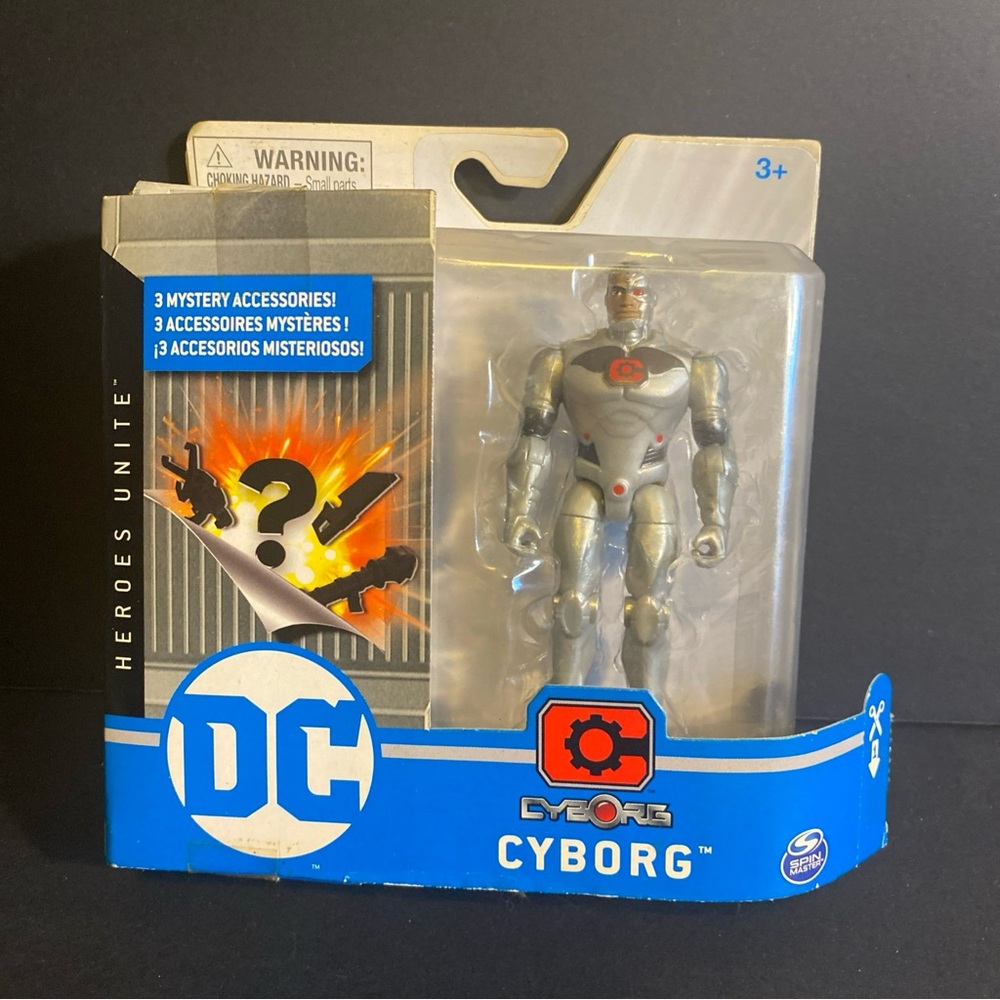 DC Comics Heroes‎ Unite Cyborg 4" Action Figure Mystery Accessories Spin Master